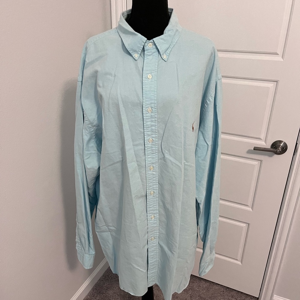 Ralph Lauren Light Blue Button-Down Dress Shirt
